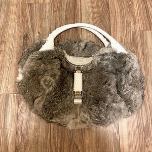 Authentic Fendi Rabbit Fur Spy Purse / Bag ( gift)